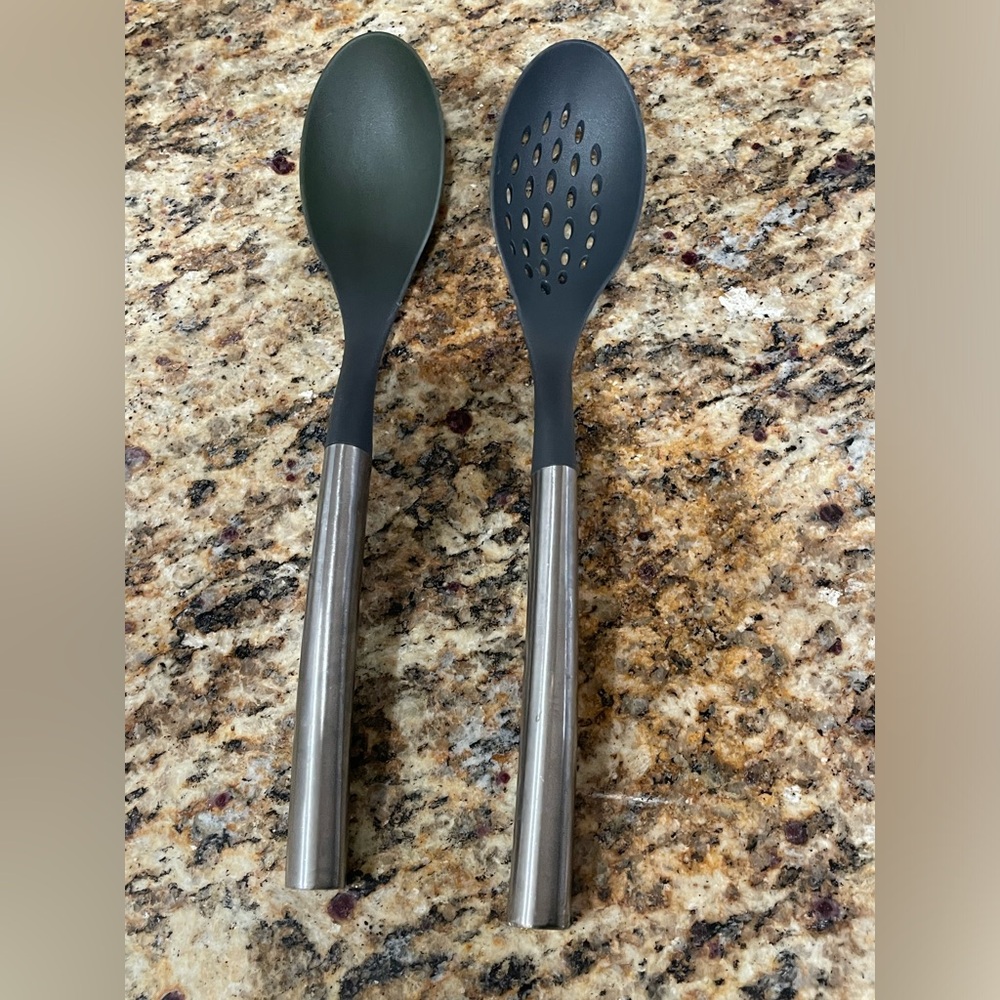 Sabatier Serving Spoons with Stainless Handles